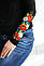 Дивовижна вишиванка жіноча на довгий рукав, вишитими маками та ромашками В-2, фото 4