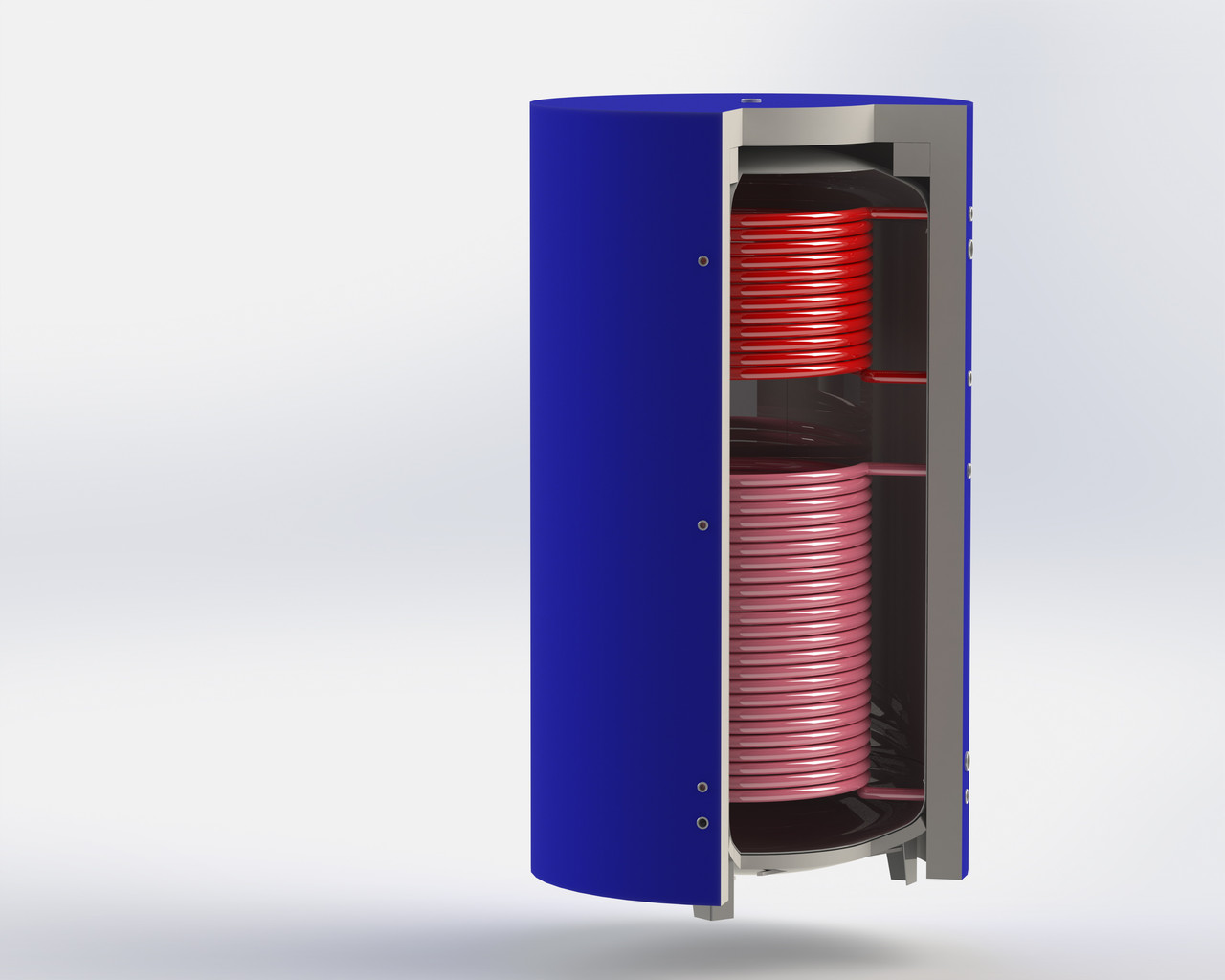 Акумулювальний бак ЕА-11-350 Kuydych з утеплювачем 60 мм, теплоакумулятор для котла, буферна ємність, фото 1