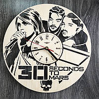 Концептуальные настенные часы в интерьер «Thirty Seconds to Mars»