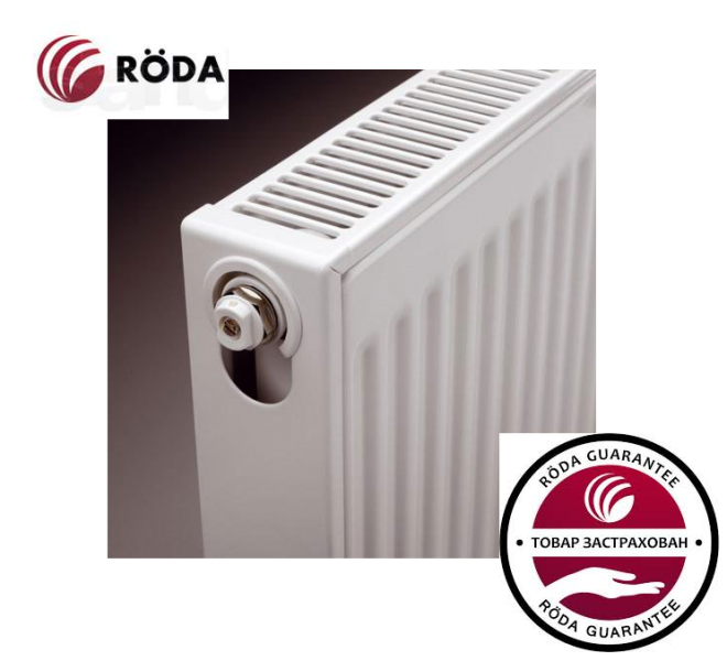 Стальной Радиатор отопления (батарея) 500x900 тип 22 Roda (боковое подключение) - фото 1 - id-p29135457