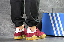 Чоловічі кросівки Adidas Kamanda,замшеві,бордові 44р, фото 3