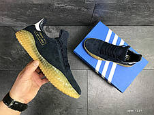 Чоловічі кросівки Adidas Kamanda,замшеві,темно сині 44р, фото 3