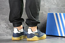Чоловічі кросівки Adidas Kamanda,замшеві,темно сині 44р, фото 2