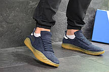 Чоловічі кросівки Adidas Kamanda,замшеві,темно сині 44р, фото 3