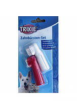 TRIXIE (Трикси) Набор для чистки зубов (Зубная+массажная щетки)