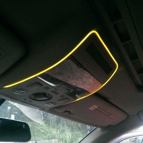 Холодний неон Yellow 5м + інвертор неон в автомобіль жовтого кольору 5м + інвертор
