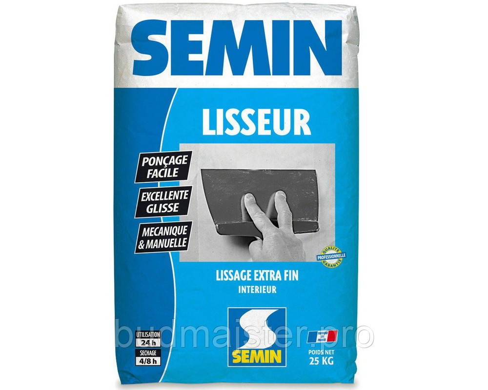 Шпаклівка фінішна Semin Lisseur (Semin ETS-2), 25 кг