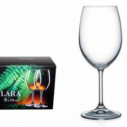 Набір келихів для вина Bohemia Lara 350 мл 6 шт.