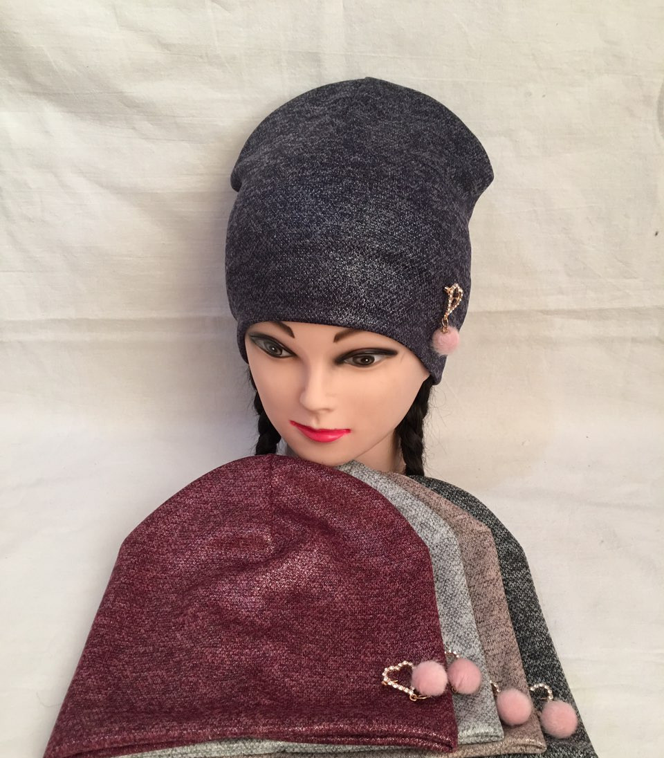 Оптом Дитяча шапочка для дівчинки подвійна р 52