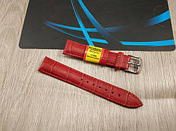 Шкіряний ремінець для наручних годинників — світло-коричневий (вишневий) — "Modeno" 18 мм Spain