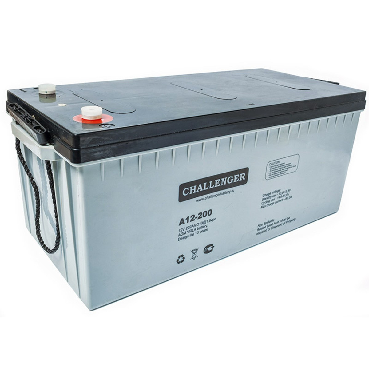 Акумулятор AGM - 200 Ач, 12В гелевий Challenger A12-200, фото 1