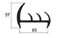 Резиновый профиль Alta, 65 мм