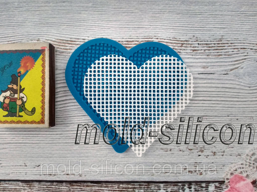 Силіконовий килимок для гнучкого айсингу "Серце", фото 1