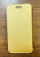 Чехол-книжка на телефон Prestigio 3459 золотистого цвета