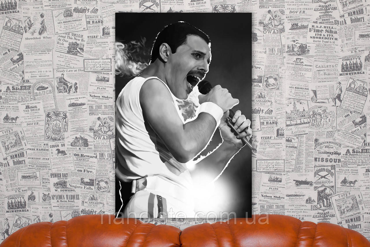 Фредди Меркьюри. Freddie Mercury. 40х60 см. Картина на холсте. - фото 1 - id-p880390079