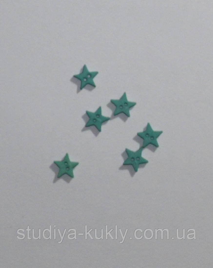 Гудзики для ляльок міні, зірочки №4, фото 1