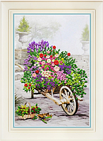 Набор для вышивки нитками в стиле Rococo ТМ «OLANTA» Цветы в саду R-040