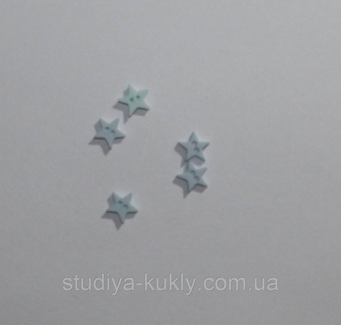 Гудзики для ляльок міні, зірочки №2, фото 1