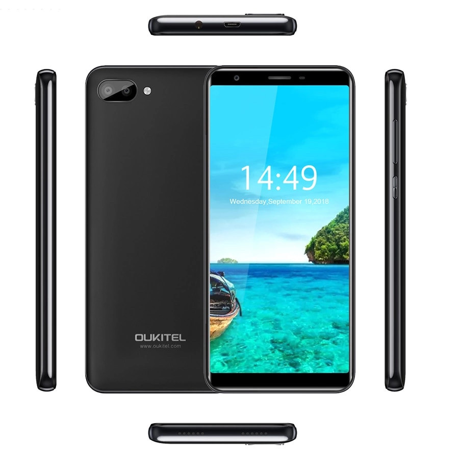 Смартфон Oukitel C11 Black 5.5" 1/8Gb 3400mAh Android 8.1 Бампер! - фото 2 - id-p880504073