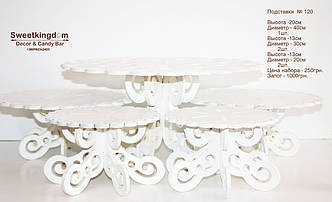 Білі мереживні підставки