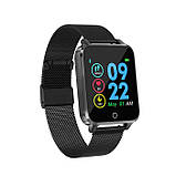 Фітнес браслет Lemfo X9 Metal із сенсорним екраном і вологозахистом IP68 (Чорний), фото 3