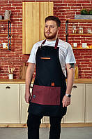 Дизайнерський фартух для бариста,бармена,барбера, модель Tatoo №2