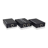 HDMI видео передатчик с двумя приемниками HDMI Extender combining 1x2 Splitter по витой паре