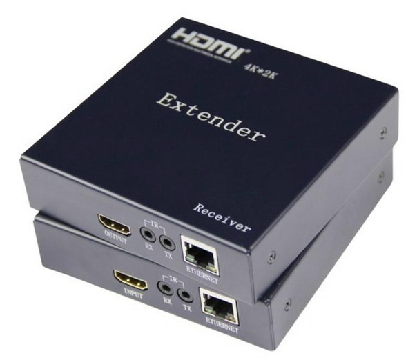 HDMI-передавач по витій парі до 100 м Extender Support 4Kx2K, Технологія HD BaseT, RS232, Ethernet standard