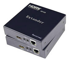 HDMI-передавач по витій парі до 100 м Extender Support 4Kx2K, Технологія HD BaseT, RS232, Ethernet standard 