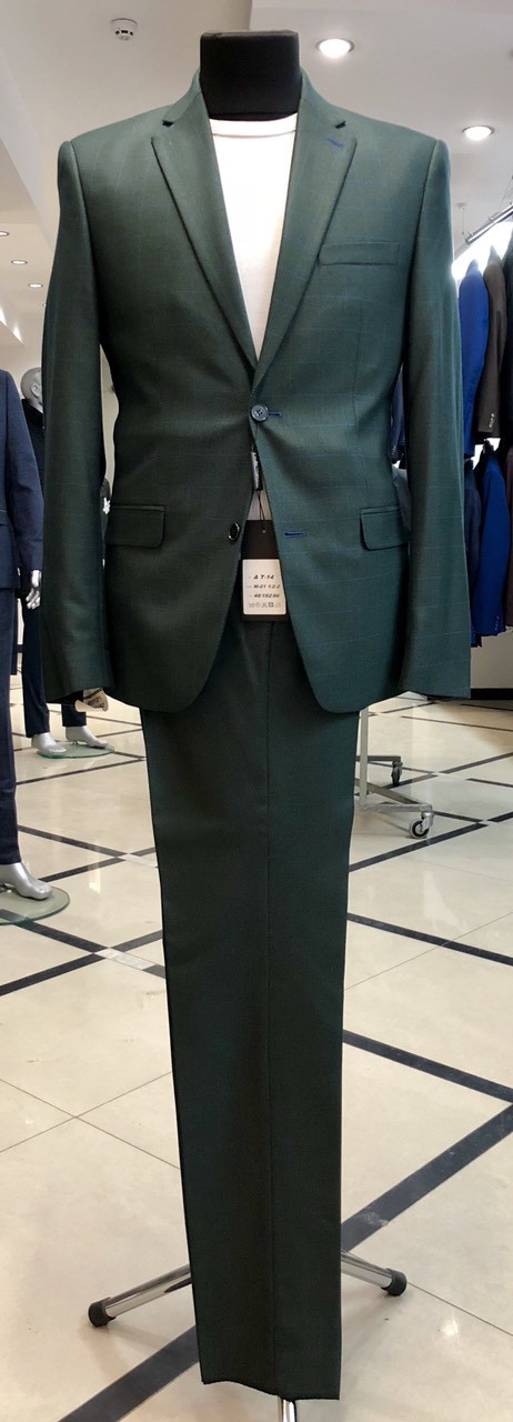 Чоловічий костюм West fashion модель А Т-14 зелений