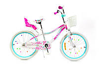 Детский велосипед Benetti Alba 20 бело -розовый