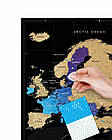 Стирається скретч карта Європи Travel Map Black Europe (англійська мова), фото 2