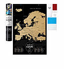 Стирається скретч карта Європи Travel Map Black Europe (англійська мова), фото 10