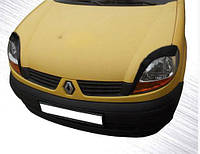 Реснички Renault Kangoo 1998-2008 (2 шт. ABS-пластик) Черный Матовые