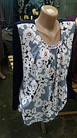 Женская блузка из масла с цветочным принтом