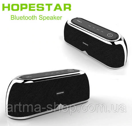 Бездротова портативна колонка Hopestar A4 (NFC/FM/3D Stereo/10W/Original) Чорна