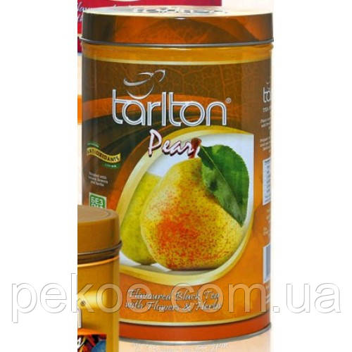 Чай черный Груша Тарлтон 100 г жб тубус Tarlton Pear - фото 4 - id-p880901575