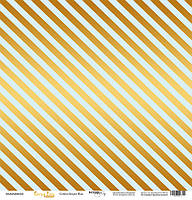 Скраппапір з золотим тисненням 30x30 Scrapmir (Golden Stripes Blue)