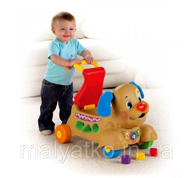 Каталка-ходунки штовхачі Fisher Price Веселий Щеня Puppy Walker, фото 1