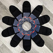 Чоловічі шкарпетки демісезонні х/б з лайкрою Класик Черкаси, 18В-100, 27 розмір, чорні, 03450, фото 2