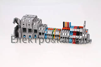 Клемники з гвинтовим з'єднанням на din-рейку ONKA