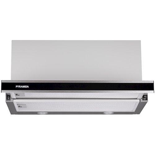 Витяжка кухонна телескопічна PYRAMIDA TL 60 FG IX BL, фото 1