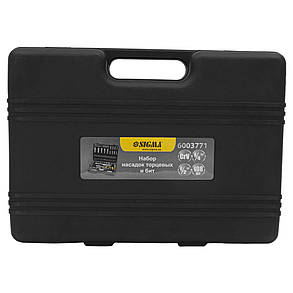 Набір насадок торцевих і біти 1⁄4" 1⁄2" 108 шт CrV Sigma 6003771, фото 4