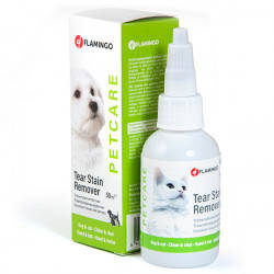 Flamingo (ФЛАМІНГО) PETCARE TEAR STAIN REMOVER краплі для видалення плям від сліз у собак і кішок , 50 мл