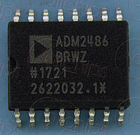 Интерфейс RS485 с изолятором ADI ADM2486BRWZ SOP16