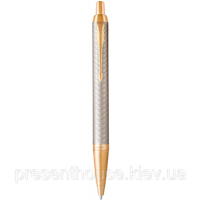 Кулькова ручка Parker IM 17 Premium Warm Silver GT BP, фото 1