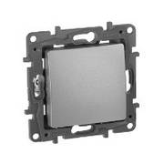 Вимикач 1-клавішний алюміній Etika Legrand 672401