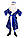 "Дід Мороз" синій карнавальний костюм для аніматорів, фото 2