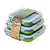 Набір з 3-х силіконових контейнерів Tramp 400/700/1000ml olive, фото 5