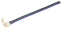 Конектор 5 шт. RGB 10 мм ( - 15 см - роз'єм) IEK